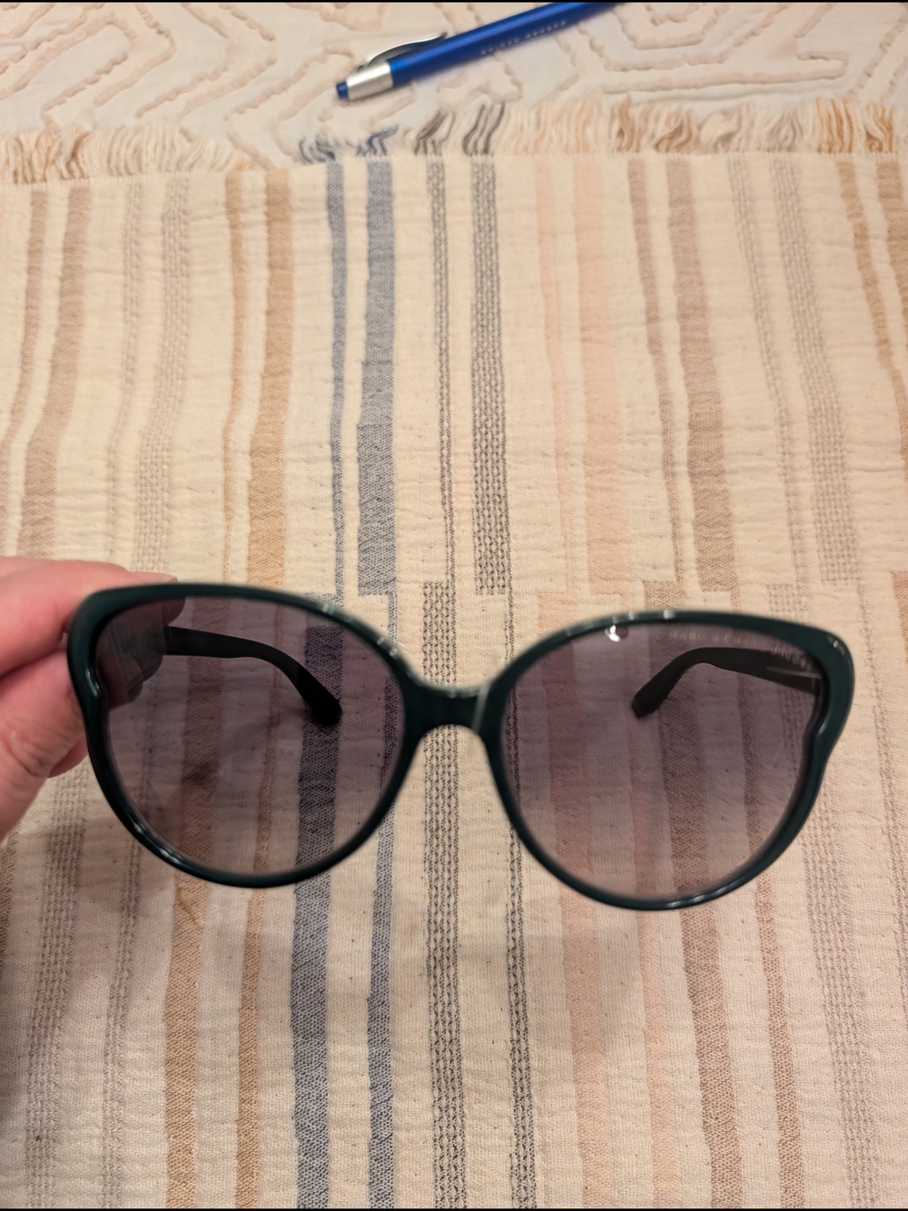 Marc By Marc Jacobs Dark Green Cat-Eye Sunglasses